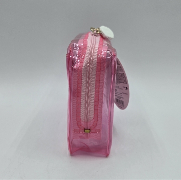 Tamagotchi Opanchu Usagi Pink Transparent Travel Bottle Set Bag - Picture 11 of 13